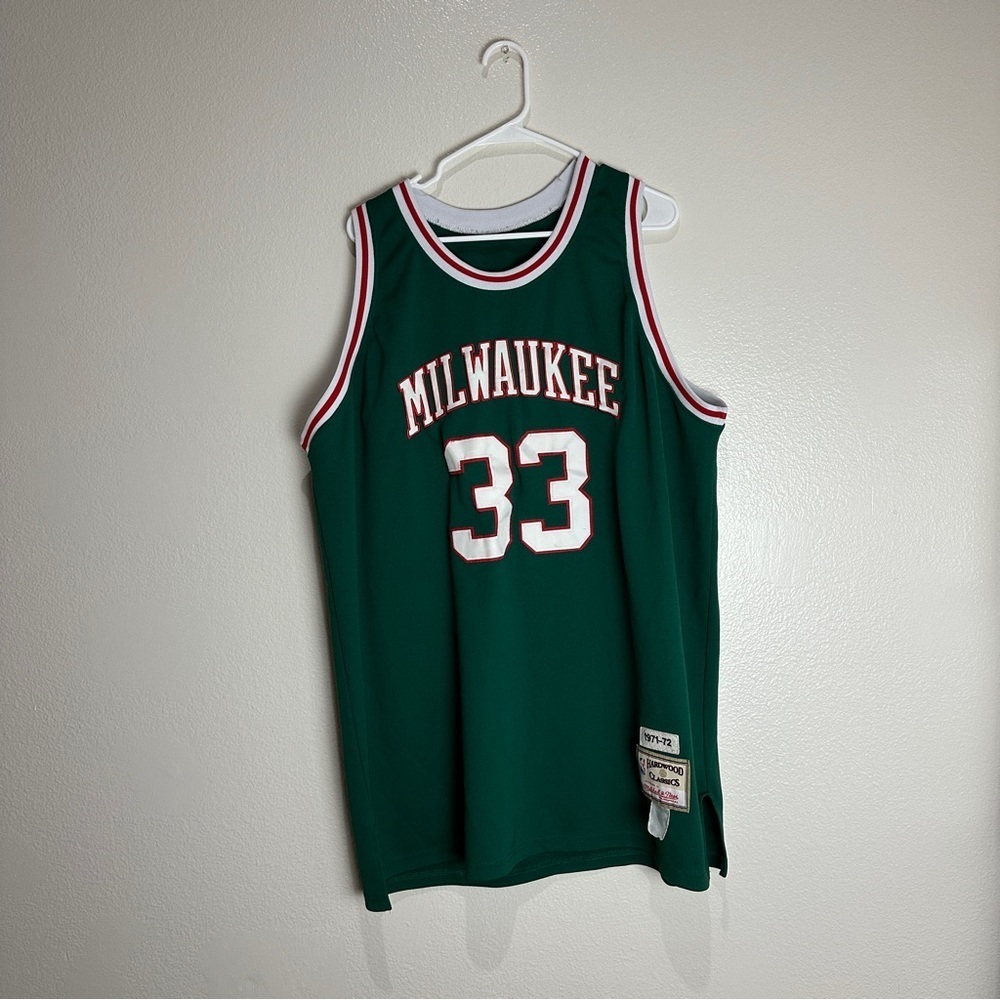 Milwaukee Bucks Kareem Abdul-Jabbar Jersey Vintage Mitchell Ness